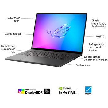 Portátil ASUS ROG Zephyrus G14 OLED GA403WW-QS076 AMD Ryzen AI 9 HX 370/32GB/1TB SSD/RTX 5080/14"