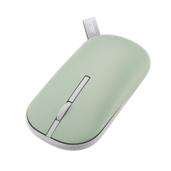 Ratón ASUS Marshmallow MD100 Ambidiestro Óptico 1600 DPI RF Wireless Bluetooth Verde
