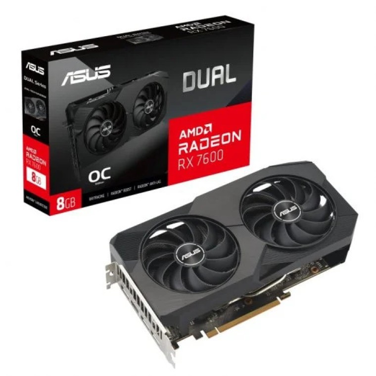 ASUS Dual Radeon RX 7600 OC Edition 8GB GDDR6