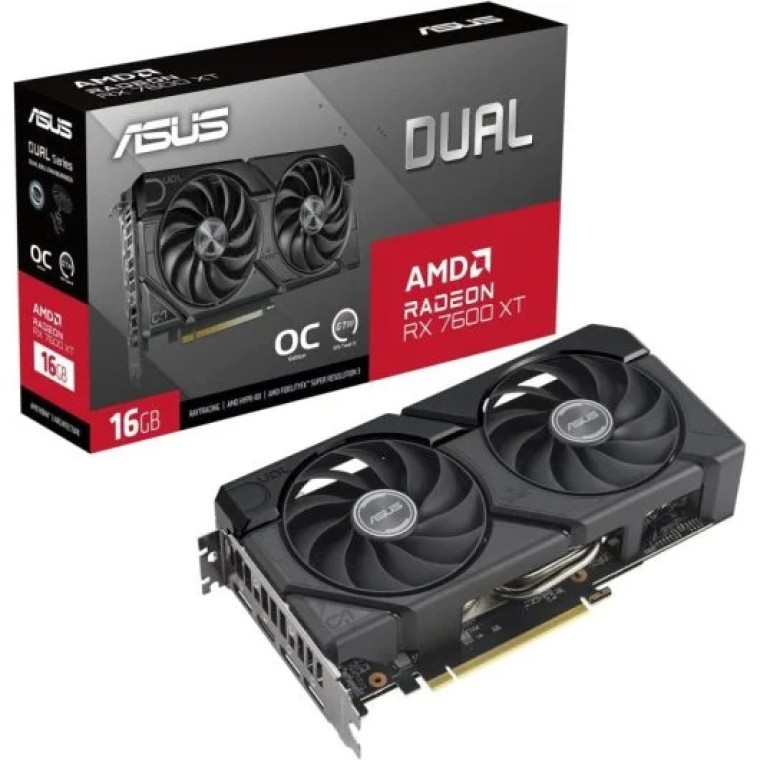 ASUS Dual Radeon RX 7600 XT OC Edition 16GB GDDR6