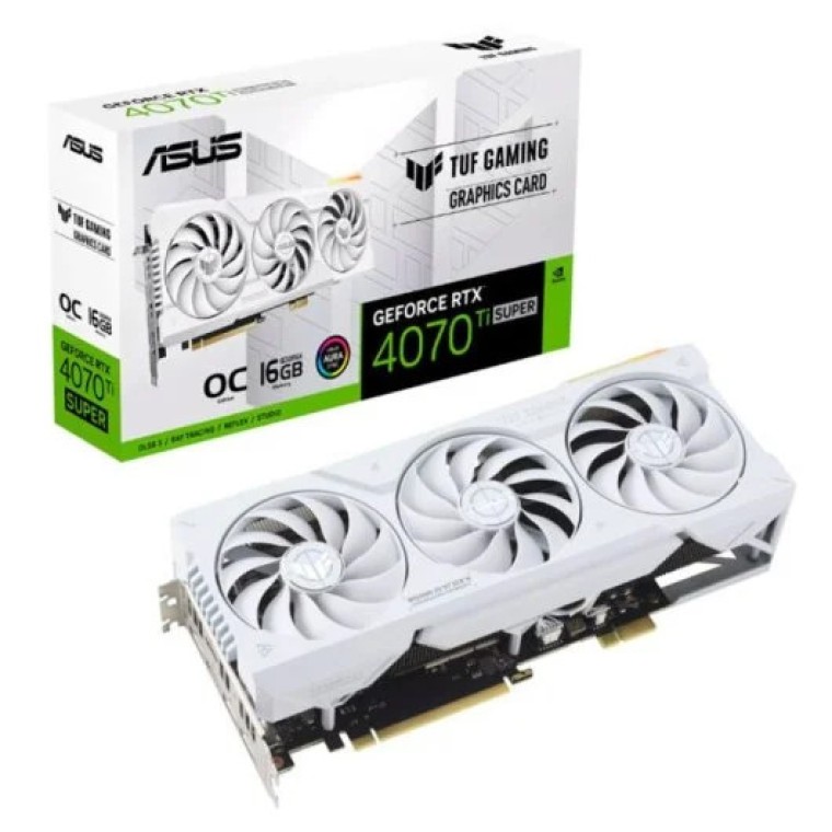 ASUS TUF Gaming RTX 4070 Ti Super OC Edition White 16GB GDDR6X DLSS3