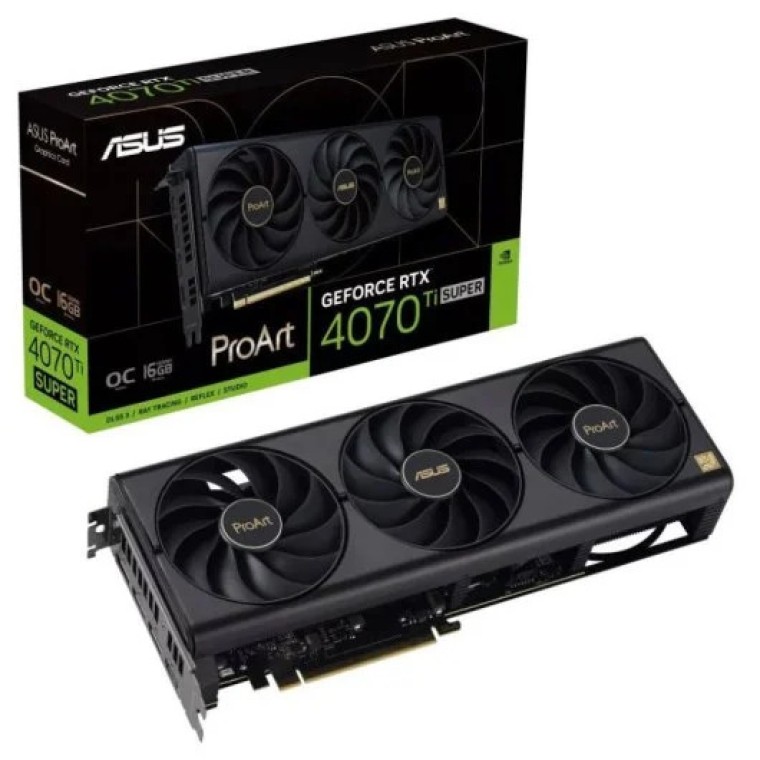 ASUS ProArt GeForce RTX 4070 Ti SUPER OC Edition 16GB GDDR6X DLSS3