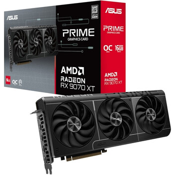 Tarjeta Gráfica ASUS PRIME AMD Radeon RX 9070 XT OC 16GB GDDR6 FSR 4