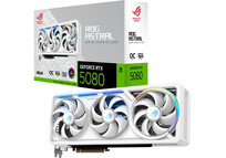 Tarjeta Gráfica ASUS ROG Astral RTX 5080 16GB GDDR7 Reflex 2 RTX AI DLSS4 Blanco