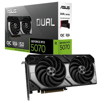 Tarjeta Gráfica ASUS Dual GeForce RTX 5070 OC 12GB GDDR7 Reflex 2 RTX AI DLSS4 Tarjeta Gráfica ASUS Dual GeForce RTX 5070 OC 12GB GDDR7 Reflex 2 RTX AI DLSS4