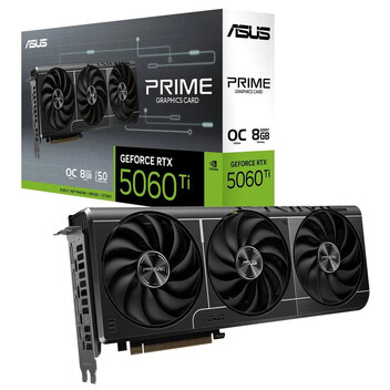 Tarjeta Gráfica ASUS PRIME GeForce RTX 5060 Ti OC Edition 8GB GDDR7 Reflex 2 RTX AI DLSS4 Tarjeta Gráfica ASUS PRIME GeForce RTX 5060 Ti OC Edition 8GB GDDR7 Reflex 2 RTX AI DLSS4