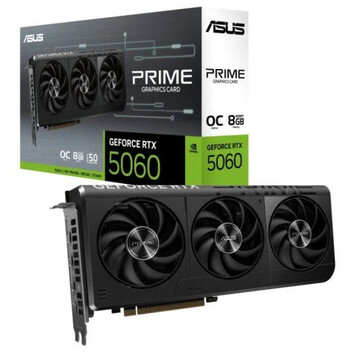 Tarjeta Gráfica ASUS PRIME GeForce RTX 5060 OC Edition 8GB GDDR7 Reflex 2 RTX AI DLSS4 Tarjeta Gráfica ASUS PRIME GeForce RTX 5060 OC Edition 8GB GDDR7 Reflex 2 RTX AI DLSS4