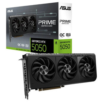 Tarjeta Gráfica ASUS Prime GeForce RTX 5050 8GB GDDR6 OC Edition Reflex 2 RTX AI DLSS4 Tarjeta Gráfica ASUS Prime GeForce RTX 5050 8GB GDDR6 OC Edition Reflex 2 RTX AI DLSS4
