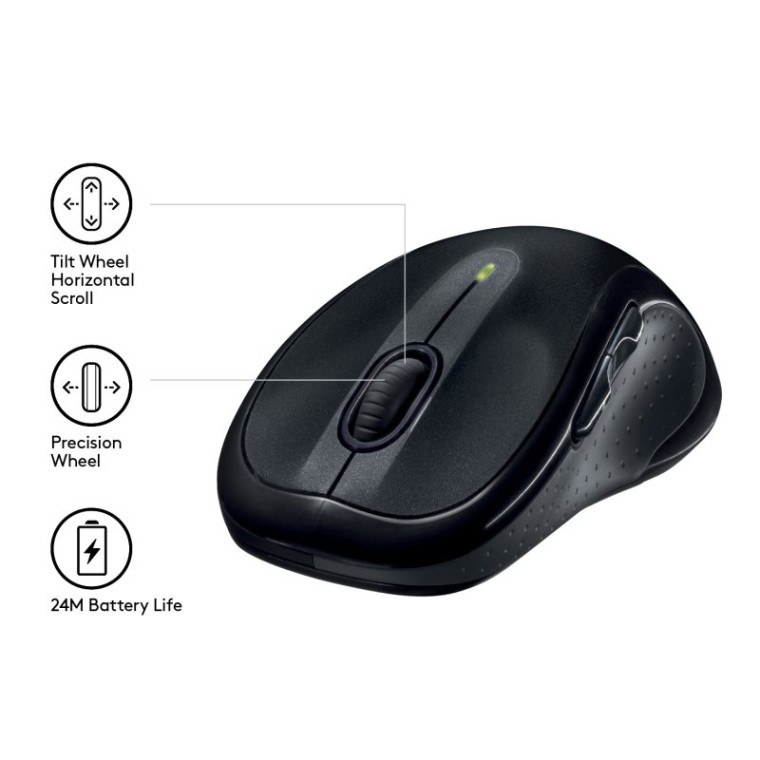 Logitech M510 Láser Ratón Inalámbrico Negro