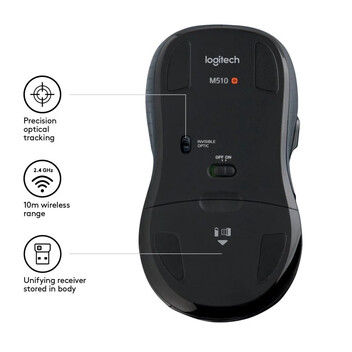 Logitech M510 Láser Ratón Inalámbrico Negro Logitech M510 Láser Ratón Inalámbrico Negro