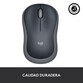Logitech M185 Ratón Inalámbrico 1000DPI Gris
