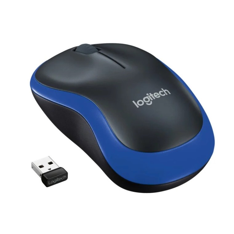 Logitech M185 Ratón Inalámbrico 1000DPI Azul