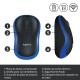 Logitech M185 Ratón Inalámbrico 1000DPI Azul