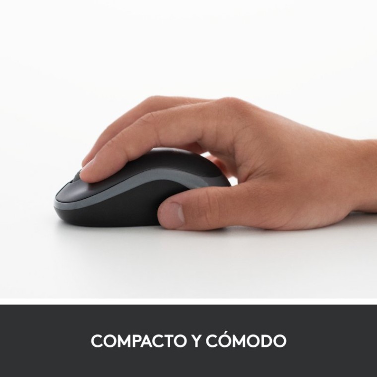 Logitech M185 Ratón Inalámbrico 1000DPI Azul