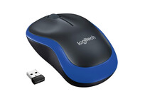 Logitech M185 Ratón Inalámbrico 1000 DPI Negro/Azul