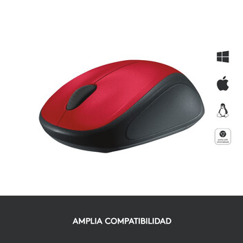 Logitech M235 Ratón Inalámbrico 1000DPI Rojo Logitech M235 Ratón Inalámbrico 1000DPI Rojo