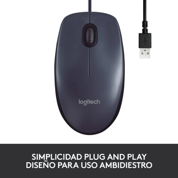 Logitech B100 Ratón Negro