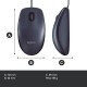 Logitech B100 Ratón Negro