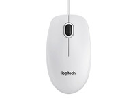 Logitech B100 Ratón Blanco
