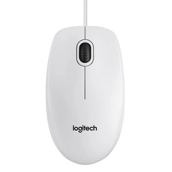 Logitech B100 Ratón Blanco