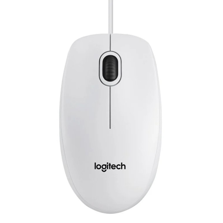 Logitech B100 Ratón Blanco