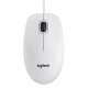 Logitech B100 Ratón Blanco