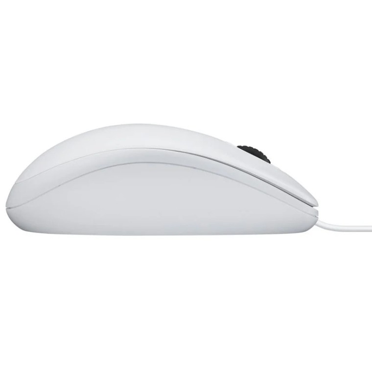 Logitech B100 Ratón Blanco