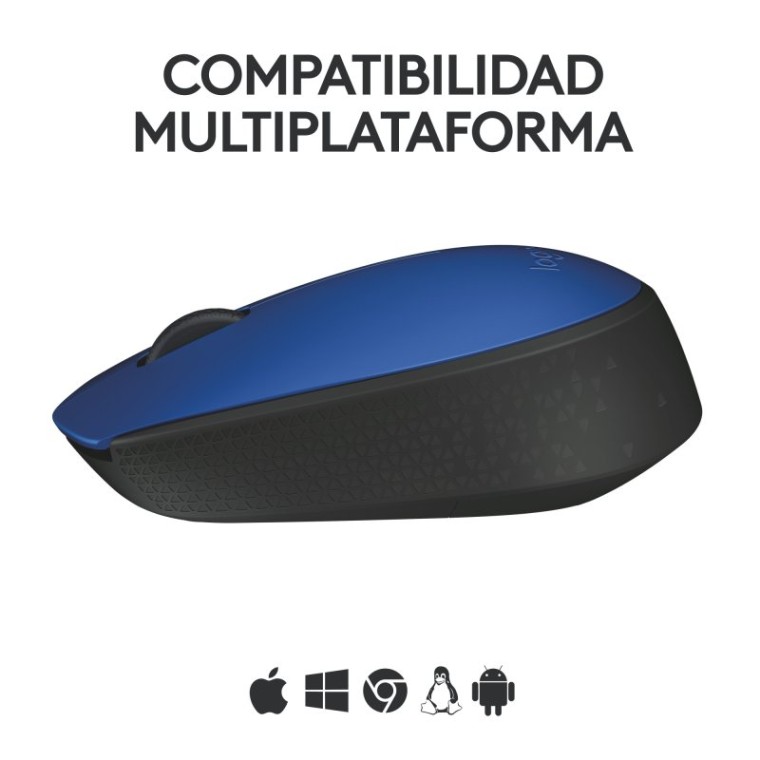 Logitech M171 Ratón Inalámbrico Azul