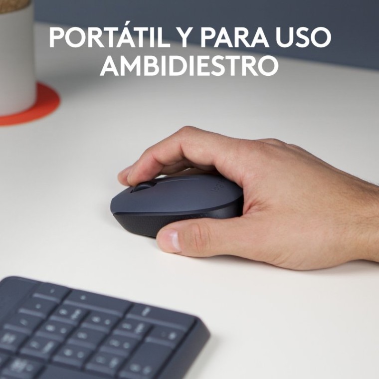 Logitech M170 RF Ratón Óptico Inalámbrico 1000DPI