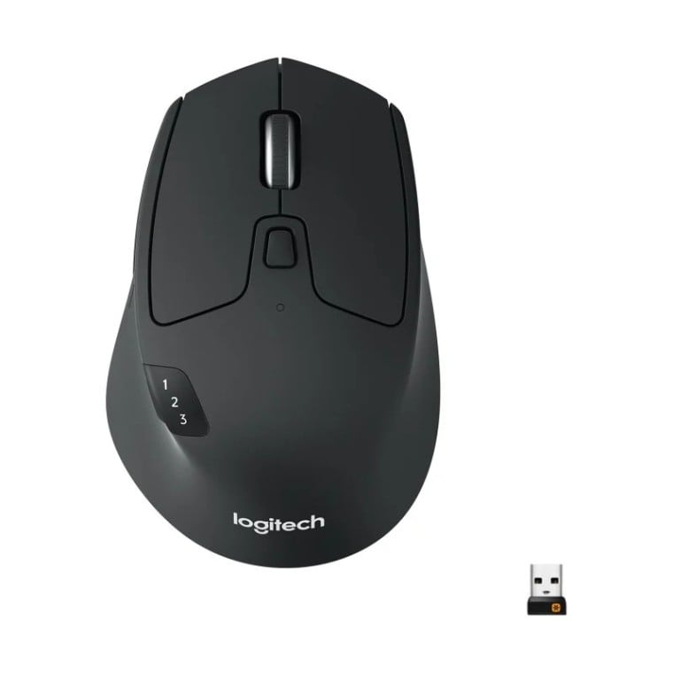 Logitech M720 Triathlon Ratón Inalámbrico Negro 1000DPI