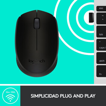 Logitech B170 Ratón Inalámbrico Negro