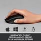 Logitech M330 Silent Plus Ratón Inalámbrico Negro 1000DPI