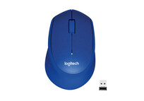 Logitech M330 Silent Plus Ratón Inalámbrico Azul 1000DPI