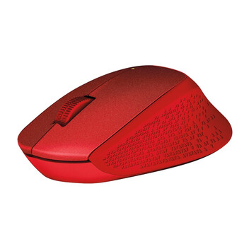 Logitech M330 Silent Plus Ratón Inalámbrico Rojo 1000DPI