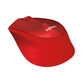 Logitech M330 Silent Plus Ratón Inalámbrico Rojo 1000DPI