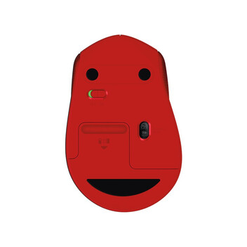 Logitech M330 Silent Plus Ratón Inalámbrico Rojo 1000DPI