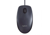 Logitech M100 Ratón Óptico Ambidestro 1000DPI Negro