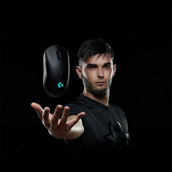 Ratón Logitech inalámbrico 16000 DPI RGB apto para zurdos y con Bluetooth