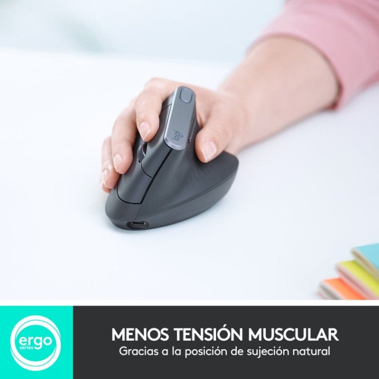 Logitech MX Vertical Ratón Ergonómico Avanzado