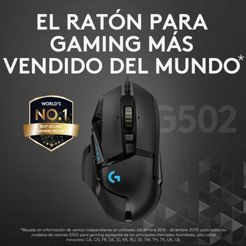 Logitech G502 Hero Ratón Gaming 25600DPI Negro Logitech G502 Hero Ratón Gaming 25600DPI Negro