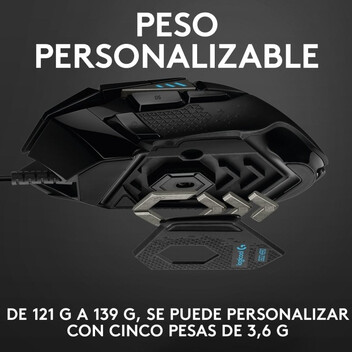 Logitech G502 Hero Ratón Gaming 25600DPI Negro Logitech G502 Hero Ratón Gaming 25600DPI Negro