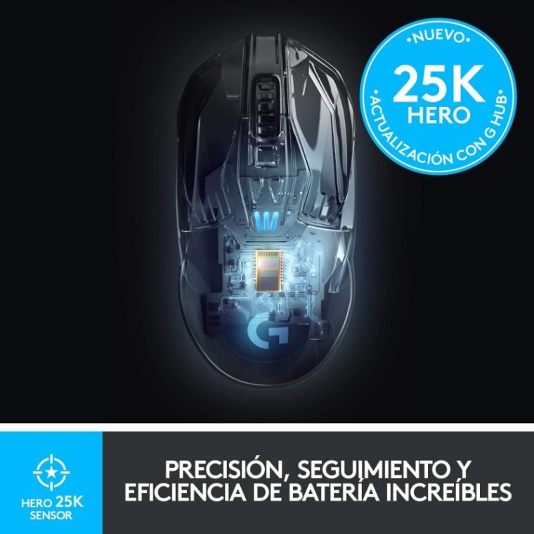 Logitech G903 LightSpeed Ratón Gaming Inalámbrico 25600 DPI