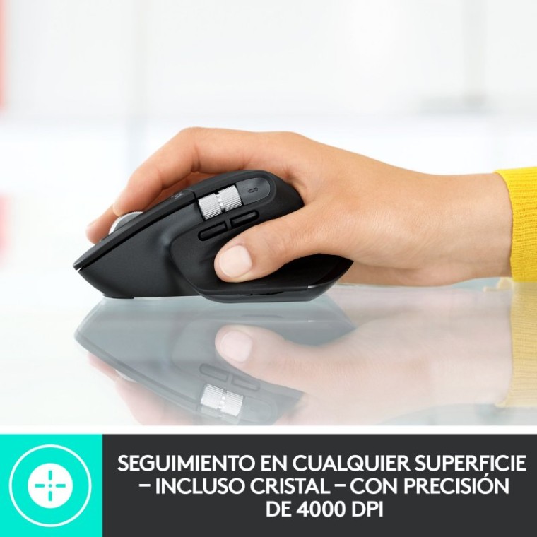 Logitech MX Master 3 Ratón Inalámbrico Avanzado 4000DPI Plata