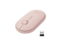 Logitech Pebble M350 Ratón Óptico Inalámbrico Rosa
