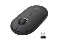 Logitech Pebble M350 Ratón Óptico Inalámbrico Grafito