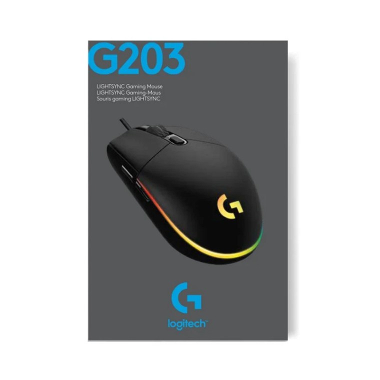 Logitech G203 Lightsync 2nd Gen Ratón Gaming 8000DPI RGB Negro