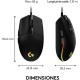 Logitech G203 Lightsync 2nd Gen Ratón Gaming 8000DPI RGB Negro