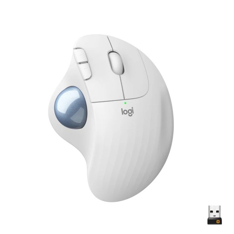 Logitech Ergo M575 Ratón Trackball Inalámbrico 2000DPI Blanco