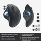 Logitech Ergo M575 Ratón Trackball Inalámbrico 2000DPI Gris