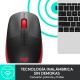 Logitech M190 Ratón Inalámbrico 1000DPI Rojo